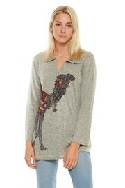  Camel Print Tunic