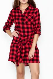  Plaid Collared Dress