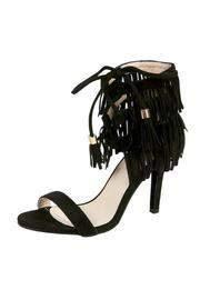  Suede Fringe Heels