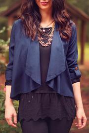  Navy Open Jacket