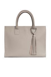  Grey Leather Work Bag