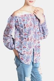 Paisley Off Shoulder Blouse