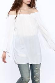  Flowy White Tunic Top
