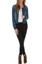 Denim Bomber Jacket