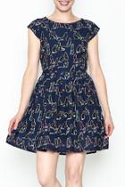  Cat Print Dress
