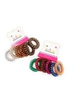  Metallic-tone Infinity-spring Hair-ties