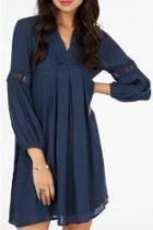  Navy Blouse Dress