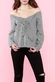  Tie Front Off The Shoulder Top