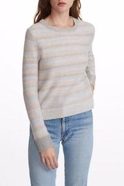  Striped Metallic Sweater