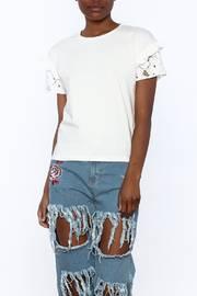  Crochet Sleeve Tee