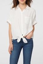  Tie-front Short Sleeve