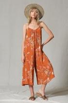  Wide-leg Printed Jumpsuit