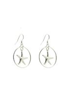  Maui Silver Starfish Earrings
