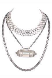  Silver Muti Chain Choker