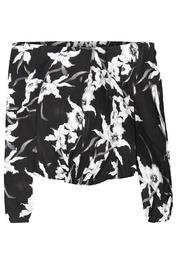  Off Shoulder Floral Shirt