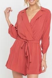  Quarter-sleeve Tunic Romper