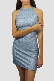  Sequin Halter Dress