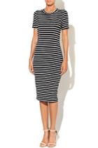  Stripe Midi Dress