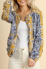  Floral Zip-up Bomber