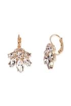  Marquise-lever Back Crystal-earrings