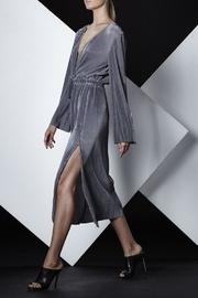  Grey Pleated Dress
