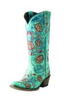  Floral Embroidered Boots