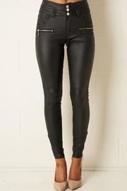  Black High-waist Wax-trousers