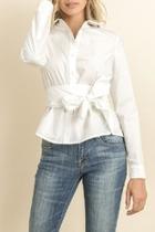  Waist Tie Blouse