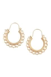  Heart-metal-cast Hoop-earrings