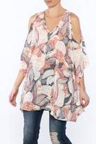  Lightweight Floral Tunic Top