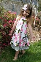  Peach-floral-southern-belle-halter-dress
