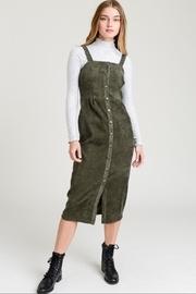  Olive-green Corduroy Dress