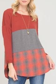  Block And Plaid-top