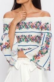  Smocked Floral Top