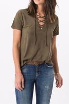 Olive Laced Tee