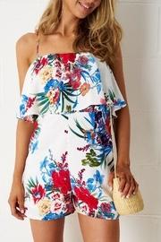  White Floral Playsuit