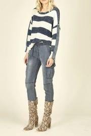  Washed Stripe Sweater