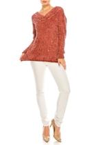  Chenille Ruby Sweater