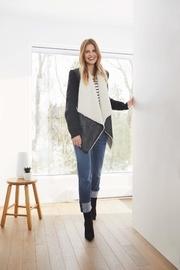  Mixed Fabric Jacket