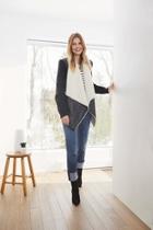  Mixed Fabric Jacket