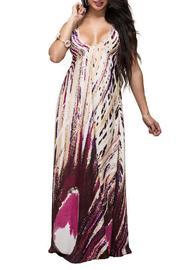  Maxi Print Dress