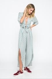  Sage Stripe Jumpsuit