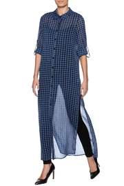  Checkered Maxi Tunic