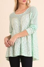  Marled Long Sleeve Top