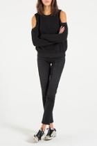  Maia Open-shoulder Sweatshirt