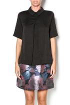  Black Collared Top