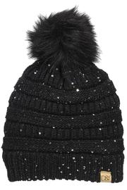  Sequin Pom/pom Beanie