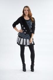  Abstract Overlay Dress