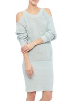 Cold Shoulder Sweater Dress