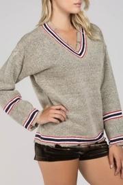  Oatmeal Varisty Sweater